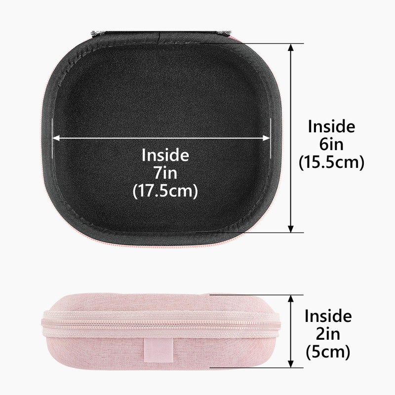 Geekria NOVA On-Ear Headphones Case Compatible with JBL Tune 510BT/660NC/560BT/500BT, Jr 310BT and More, Replacement Hard Shell Travel Bag with Cable Storage (Pink) - Image 4